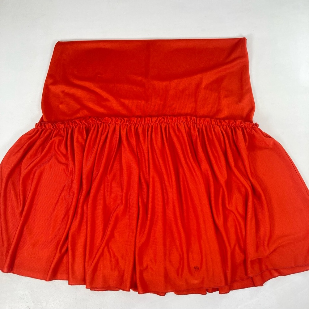 Free People Orange Coco S/P Maxi Dress Ruffle Tie Straps  chic boho Beach Summer - Picture 14 of 16